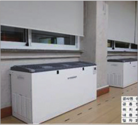 Application example) Ventilation unit installed in a school classroom